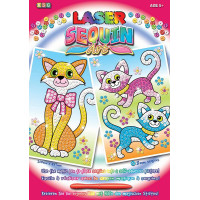 Набір для творчості Sequin Art Laser Коти 2шт, 21*29см