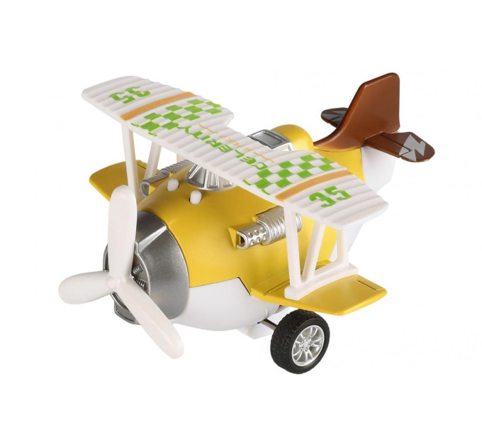Same Toy Літак металевий інерційний Same Toy Aircraft жовтий