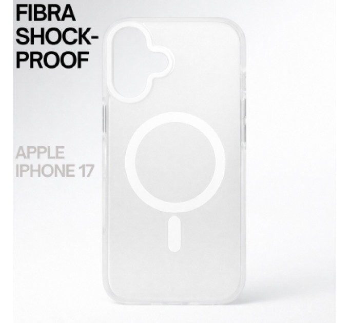 BeCover Чохол до мобільного телефона BeCover FIBRA Shock-Proof MagSafe Apple iPhone 17 White (715448)