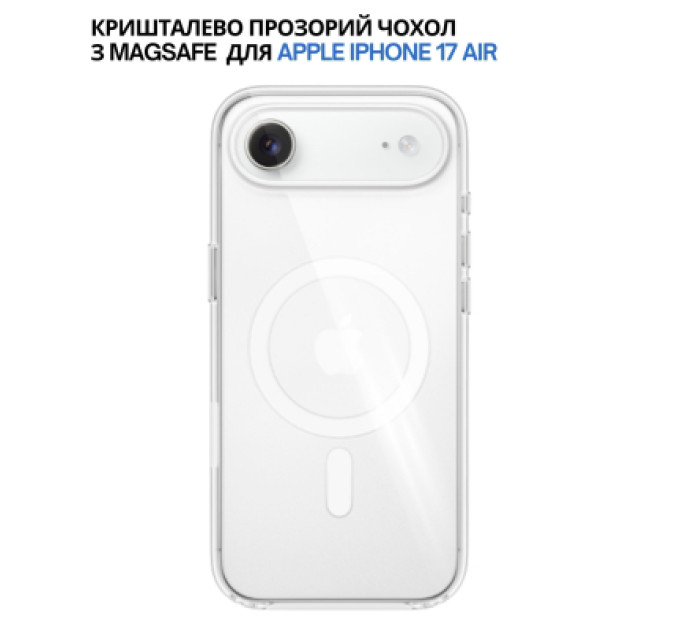 BeCover Чохол до мобільного телефона BeCover FIBRA Crystal MagSafe Apple iPhone 17 Air (715367)