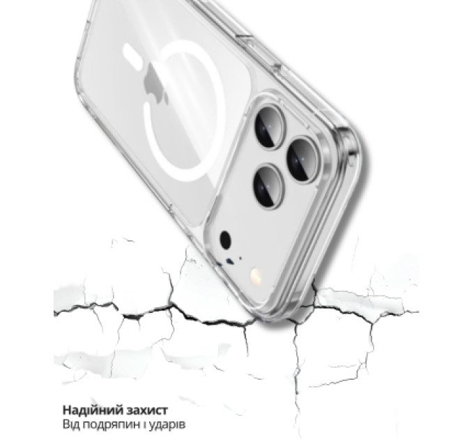 BeCover Чохол до мобільного телефона BeCover FIBRA Crystal MagSafe Apple iPhone 17 Pro (715369)