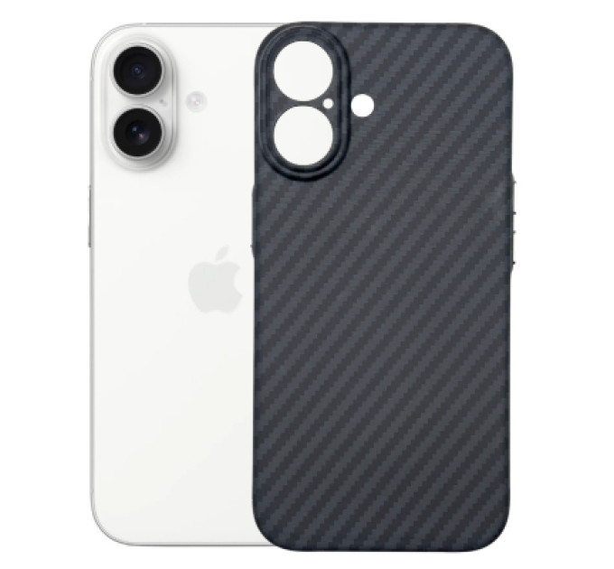 BeCover Чохол до мобільного телефона BeCover FIBRA Carbonite MagSafe Apple iPhone 17 Black (715406)
