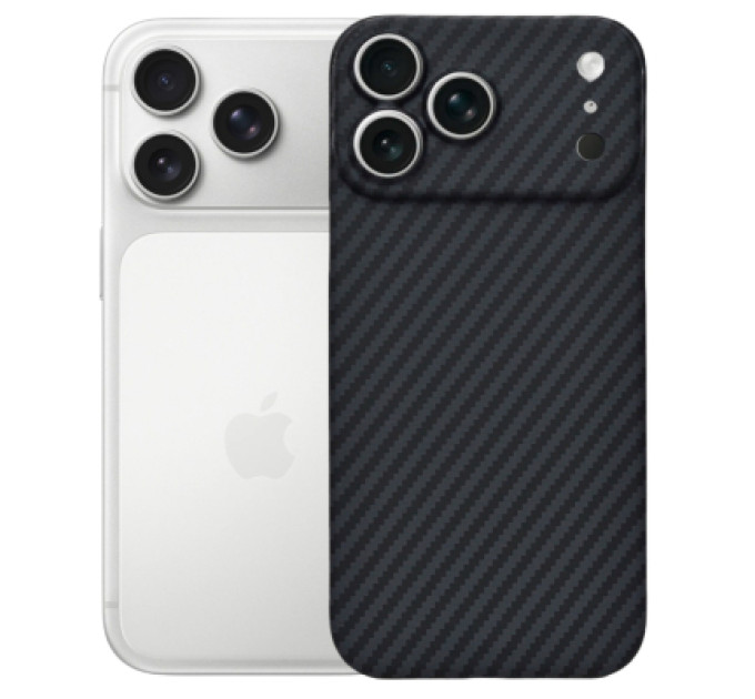 BeCover Чохол до мобільного телефона BeCover FIBRA Carbonite MagSafe Apple iPhone 17 Pro Max Black (715410)