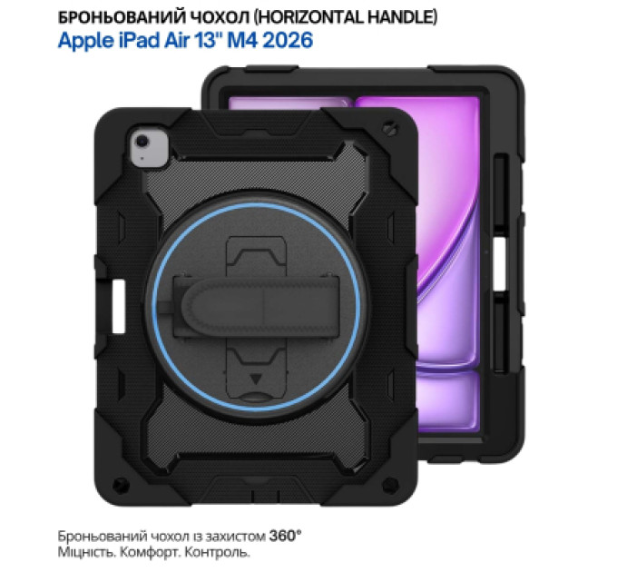 BeCover Чохол до планшета BeCover Horizontal handle Apple iPad Air 13" M4 2026 Black (715290)