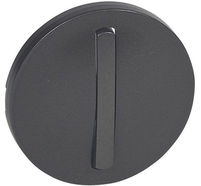 Legrand Furniture Лицьова панель slim вимикача 1-клавішного Legrand Celiane, графіт