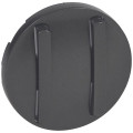 Legrand Furniture Лицьова панель slim вимикача 2-клавішного Legrand Celiane, графіт