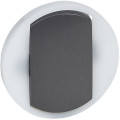 Legrand Furniture Лицьова панель 1-клавішного вимикача з кільцевою підсвіткою Legrand Celiane, графіт