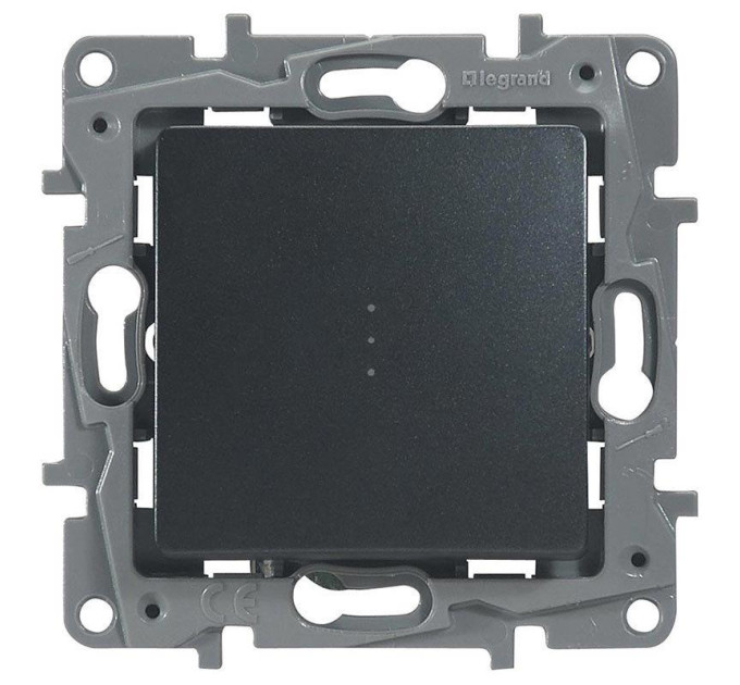 Legrand Furniture Перемикач з підсвіткою Legrand Etika, антрацит