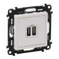 Legrand Furniture Розетка USB подвійна для зарядки Legrand Valena LIFE, білий