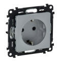 Legrand Furniture Розетка Schuko Legrand Valena LIFE, 16А, 250V, автоматичні клеми, алюміній