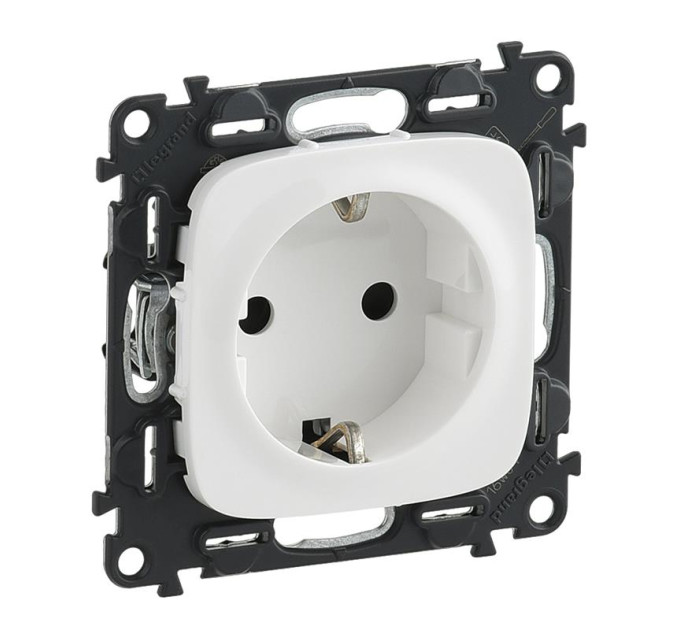 Legrand Furniture Розетка Schuko Legrand Valena ALLURE, 16А, 250V, автоматичні клеми, білий