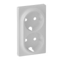 Legrand Furniture Лицьова панель подвійної розетки Schuko Legrand Valena LIFE, IN*MATIC, білий