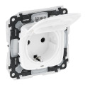 Legrand Furniture Розетка 2К+З зі шторками Legrand Valena ALLURE, IP44, білий
