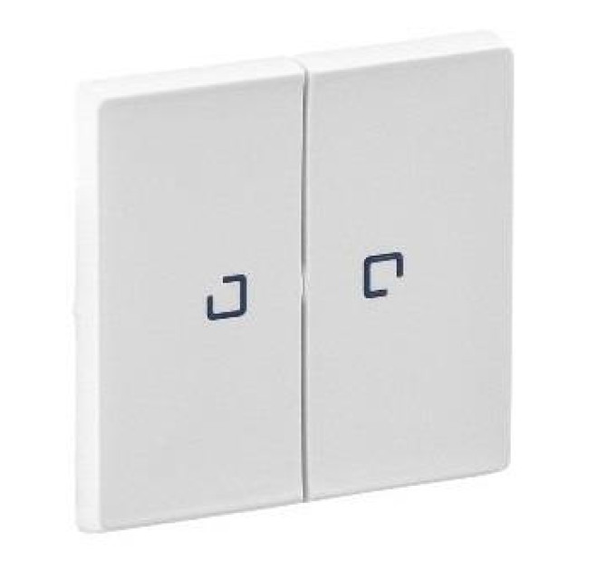 Legrand Furniture Клавіша 2-клавішного вимикача з підсвічуванням Legrand Valena LIFE, IN*MATIC, білий
