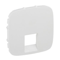 Лицьова панель подвійної розетки RJ11/RJ45 Legrand Valena ALLURE, IN*MATIC, білий
