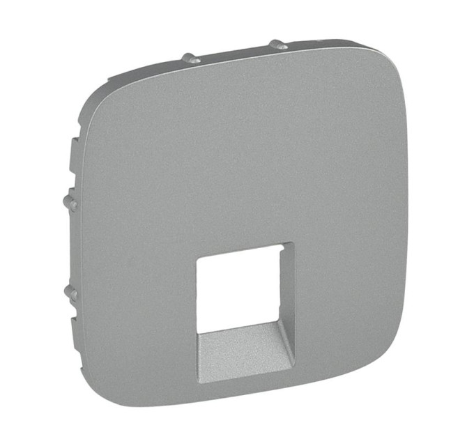 Legrand Furniture Лицьова панель розетки RJ11/RJ45 Legrand Valena ALLURE, IN*MATIC, алюміній