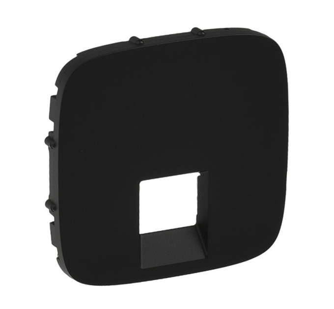 Legrand Furniture Лицьова панель подвійної розетки RJ11/RJ45 Legrand Valena ALLURE, IN*MATIC, антрацит
