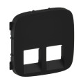 Legrand Furniture Лицьова панель подвійної розетки RJ11/RJ45 Legrand Valena ALLURE, IN*MATIC, антрацит