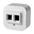 Legrand SCS Адаптер Legrand Mosaic, Keystone Forix Quteo, 1хRJ45, 2хRJ45, білий