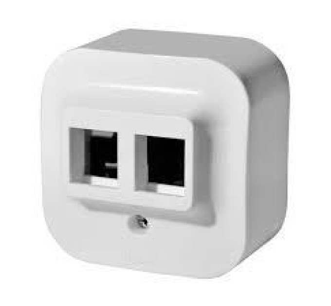 Legrand SCS Адаптер Legrand Mosaic, Keystone Forix Quteo, 1хRJ45, 2хRJ45, білий