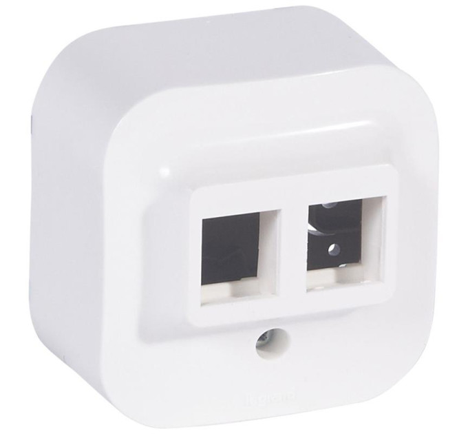 Legrand Furniture Адаптер Legrand 2хRJ45, Forix Quteo, білий