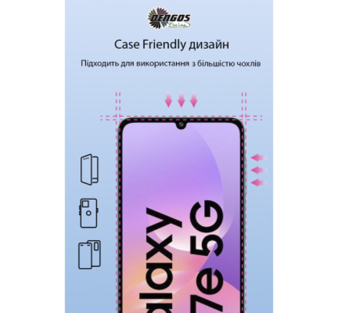 Dengos Скло захисне Dengos Full Glue Samsung Galaxy M17e Black (TGFG-441)