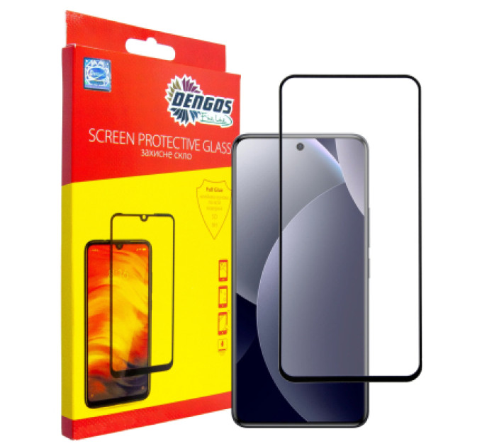 Dengos Скло захисне Dengos Super-D Full Glue Xiaomi Redmi Note 15 Pro 5G Black (TGFG-SD-10)