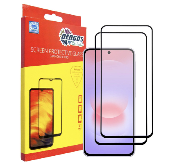 Dengos Скло захисне Dengos Samsung Galaxy A37 / A57 / S25 FE Black 2 pcs (DG-TG2P-96)