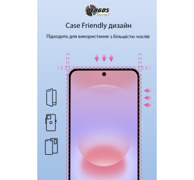 Dengos Скло захисне Dengos Samsung Galaxy A37 / A57 / S25 FE Black 2 pcs (DG-TG2P-96)