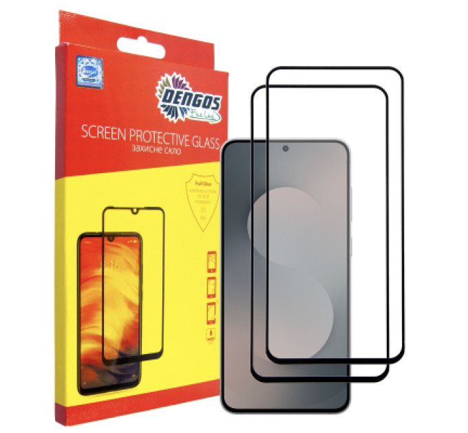 Dengos Скло захисне Dengos Samsung Galaxy S25 FE Black 2 pcs (DG-TG2P-91)