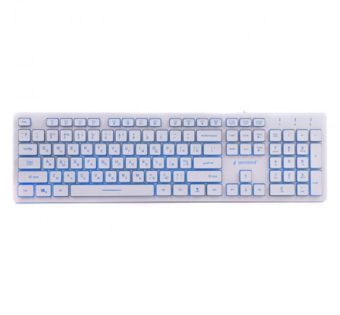 Gembird Клавіатура Gembird KB-UML3-01-W-UA USB White (KB-UML3-01-W-UA)