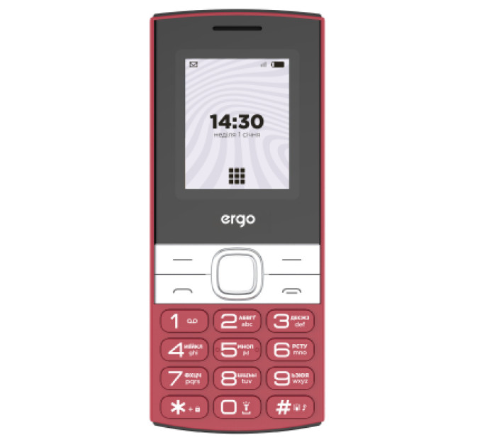 Ergo Мобільний телефон Ergo B185 Red