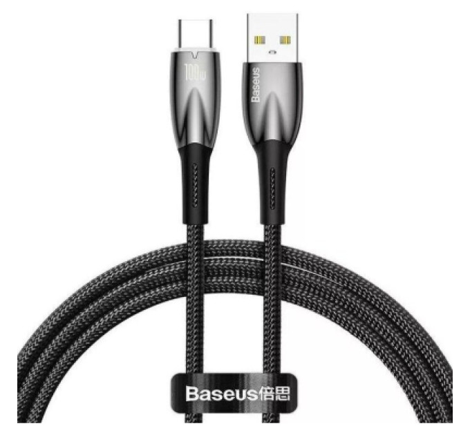 Baseus Дата кабель USB 2.0 AM to USB-C 1.0m 100W black Baseus (1011140)