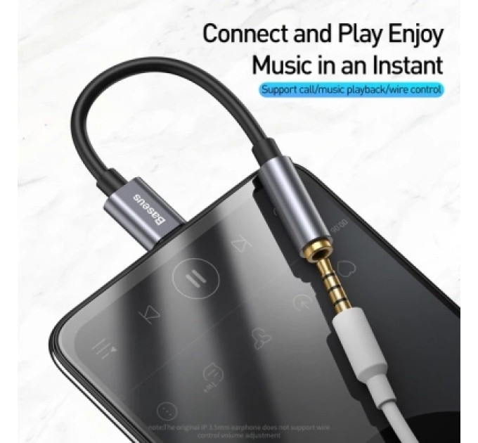 Baseus Перехідник USB-C M to 3.5mm F Baseus (CATL54-0G)