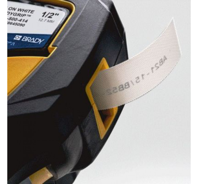 Стрічка для принтера етикеток Brady M21-500-414 BradyGrip, 12.7мм х 3.05м, black on white, Velcro (151515)