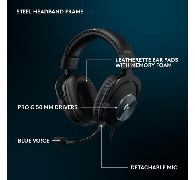Logitech Гарнитура Logitech G Pro X SE Black (981-001470)