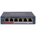 Hikvision Комутатор Hikvision DS-3E0106P-E/M(B) POE