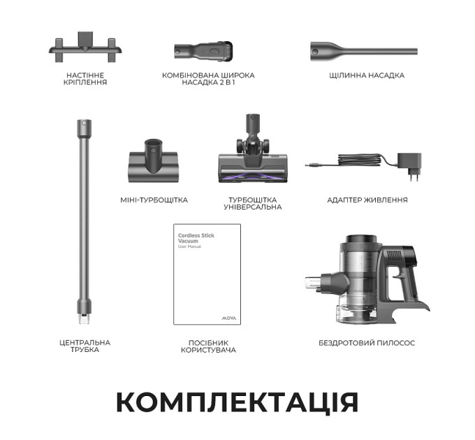 MOVA Акумуляторний пилосос Mova S7 (V2595E)