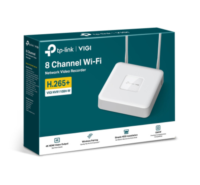TP-Link Реєстратор для відеоспостереження TP-Link VIGI-NVR1108H-W