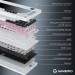 GamePro Клавіатура бездротова GamePro Asgard Valhalla QLAB Sakura Switch White With Display (MK160-W-D-QS-PRO)