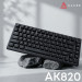 Ajazz Клавіатура Ajazz AK820 Red Switch Black USB-C (AK820-R-B)