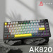 Ajazz Клавіатура Ajazz AK820 Sea Salt Switch Black USB-C (AK820-SS-BGY)
