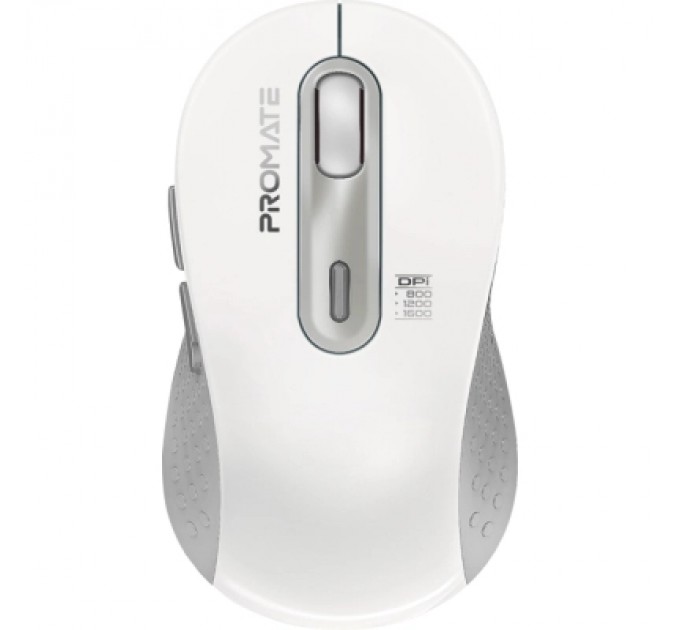 Мишка Promate Ken Wireless/Bluetooth White (ken.white)