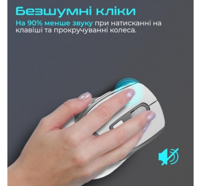Мишка Promate Samit Wireless White (samit.white)