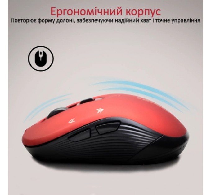 Promate Мишка Promate Slider Wireless Red (slider.red)