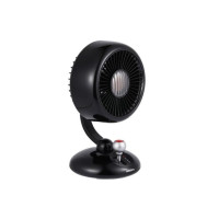 Вентилятор ARDESTO AviaFan FT-F3600BL настільний, 12см, акумулятор, підсвічування, USB-A Type-C, чорний