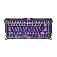 Клавіатура магнітна GravaStar Mercury V75 Lite 75keys, Blackcore, USB-A, Transparent Black