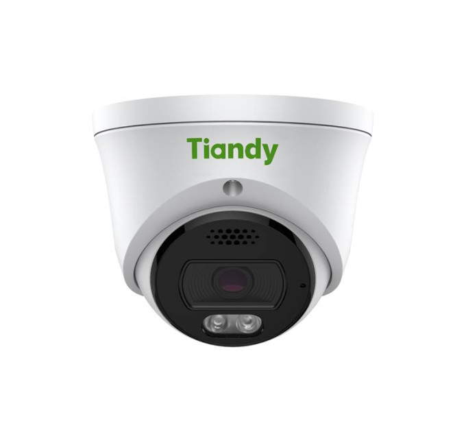 Tiandy IP-камера Tiandy TC-C35XQ Spec:I3W/E/Y/2.8mm/V4.2, 5MP, EW Color Maker Turret, 2.8mm, f/1.0, IR30m, LED15m, DC12V, PoE, IP66, Speaker