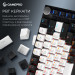 GamePro Клавіатура бездротова GamePro Asgard Valhalla QLAB Sakura Switch Black (MK160-B-QS-PRO)