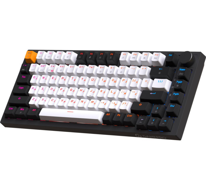 GamePro Клавіатура бездротова GamePro Asgard Valhalla QLAB Sakura Switch Black (MK160-B-QS-PRO)